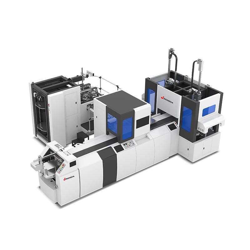 Mesin Pembuat Kotak Kaku Stasiun Ganda Otomatis